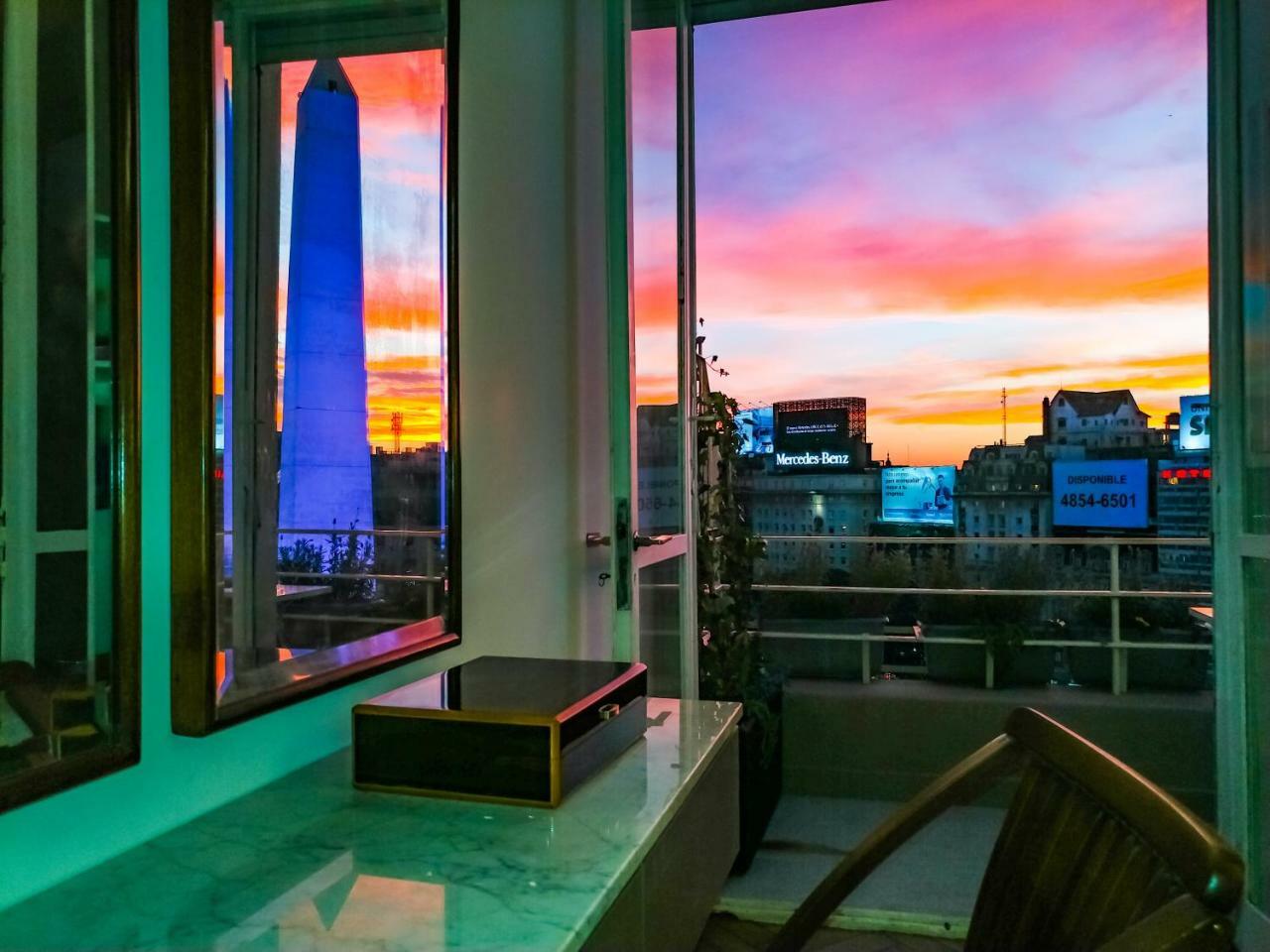 Ferienwohnung Penthouse Frente Al Obelisco Con Terraza Buenos Aires Exterior foto