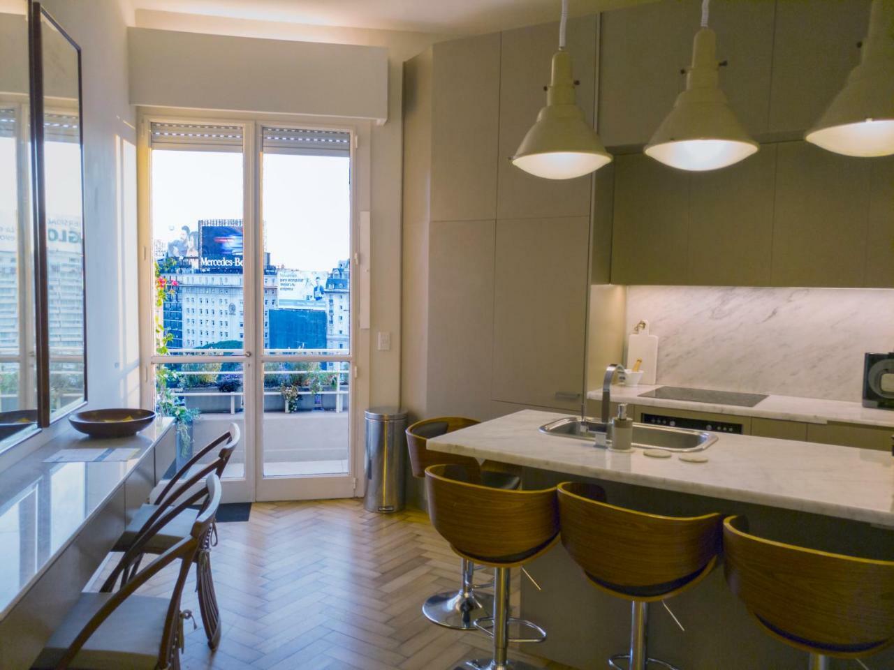 Ferienwohnung Penthouse Frente Al Obelisco Con Terraza Buenos Aires Exterior foto
